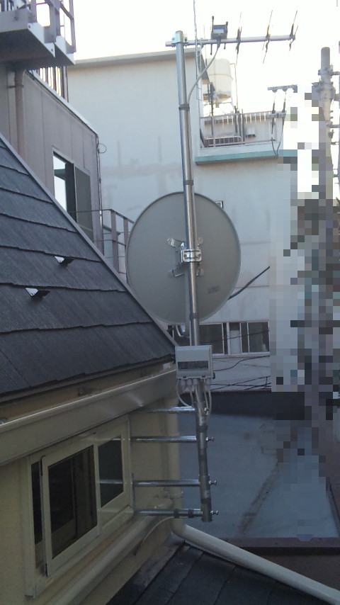 東京都板橋区にてマスプロ　ＬＳ５アンテナ設置