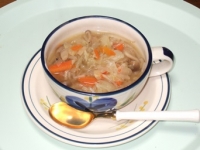12/19 夕食 野菜スープ(春雨入り)