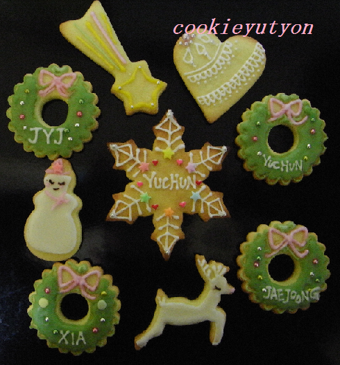 Xmasアイシングクッキー リース