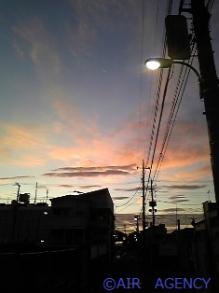 朝から