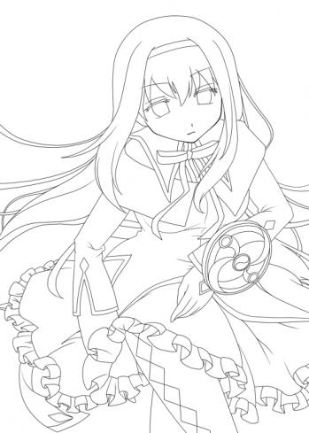 ほむ線画