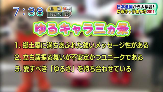 ゆるキャラ三か条