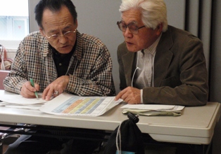 監事の方も当番表に記入しています