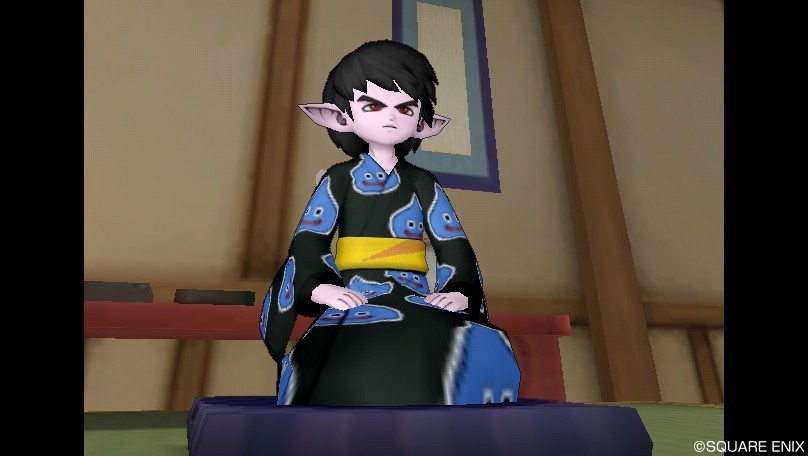 和装で正座