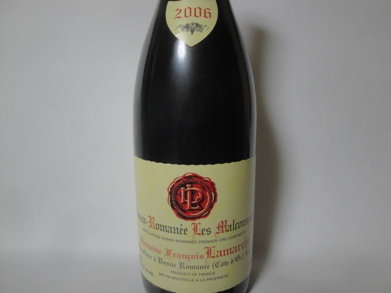 開店祝い Francois LamarcheVosne Romanee Malconsorts 2006 750ml