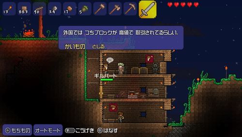 早速住み着く