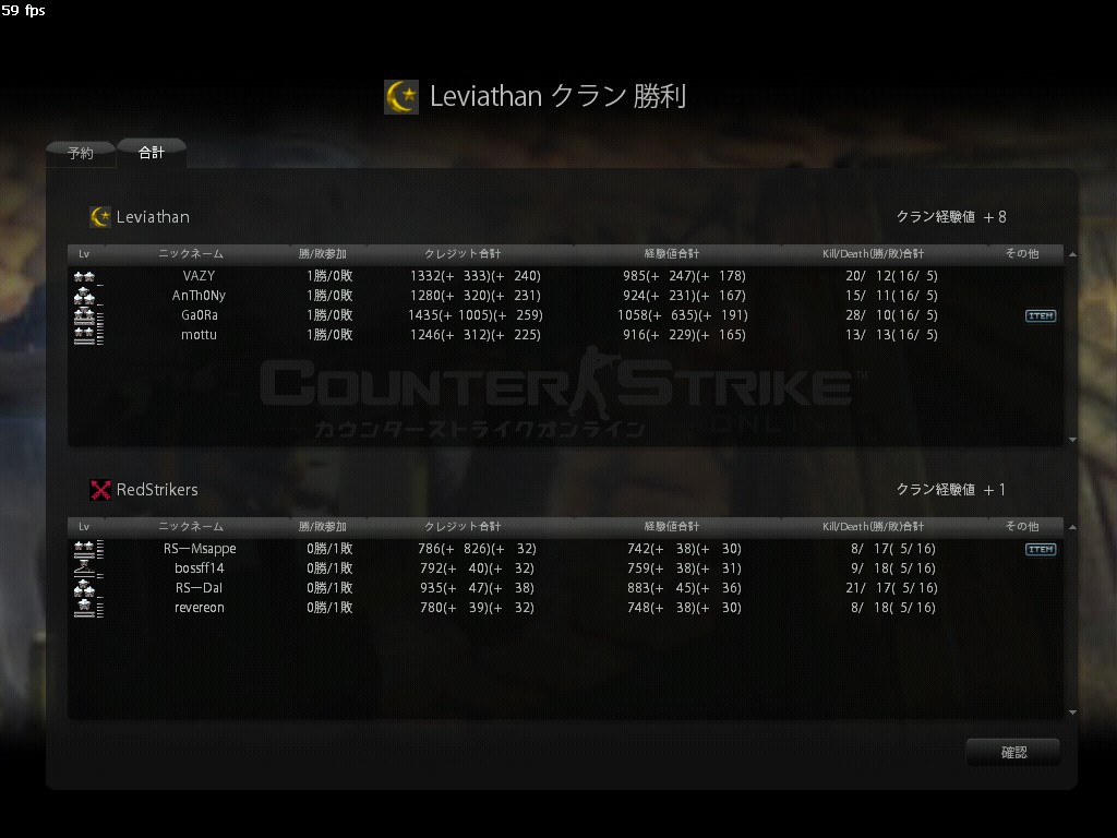 RedStrikersメンバー