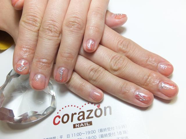 Corazon Nail お客様ネイル ピアノ演奏が成功しますように