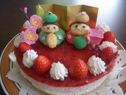 ひな祭りムースケーキ