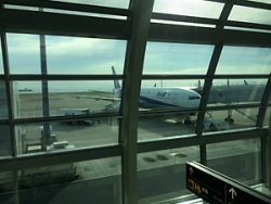 羽田空港。さあ出発！