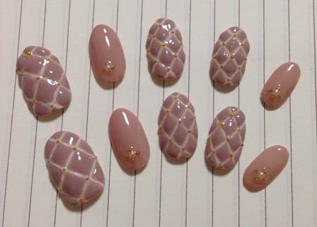 キルティングネイルの作り方↓↓↓ http//neilyarikata.blog.fc2.com/blog,entry,15.html