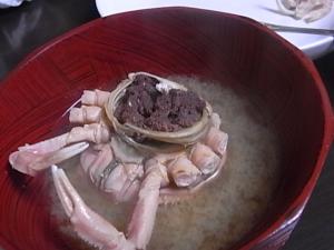セコ蟹の味噌汁！