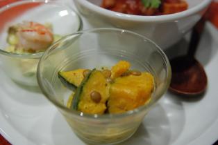 かぼちゃとレンズ豆のサラダ