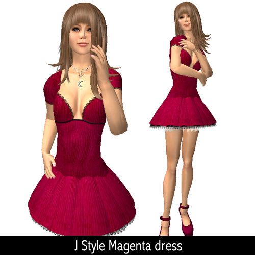 J Style Magenta dress