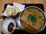 きつねうどん&さつまいも天@讃岐うどん四八