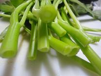 空芯菜とホタテの汁ビーフン:空芯菜