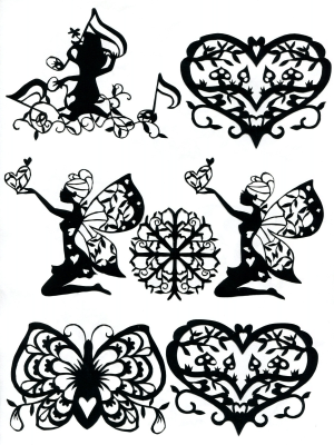 レース切り絵 練習あるのみ!!!6