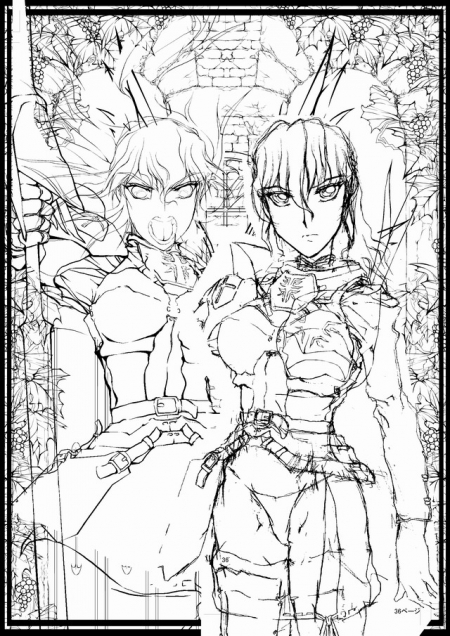 白凰騎士表紙描き直し