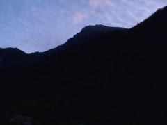 夕暮れの北岳