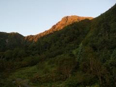 朝焼けの北岳