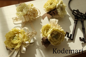 ランジュ 布花コサージュ