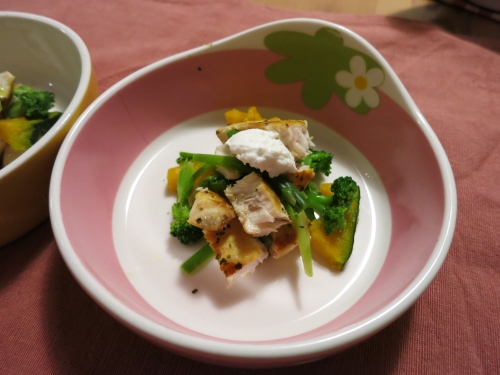 朝ご飯 マグロのハーブ焼き