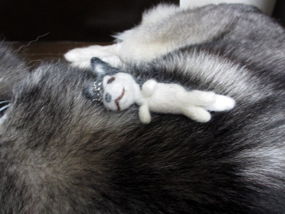 犬毛マスコット