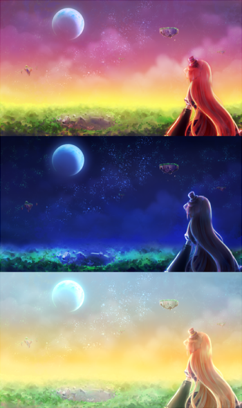 夕夜朝