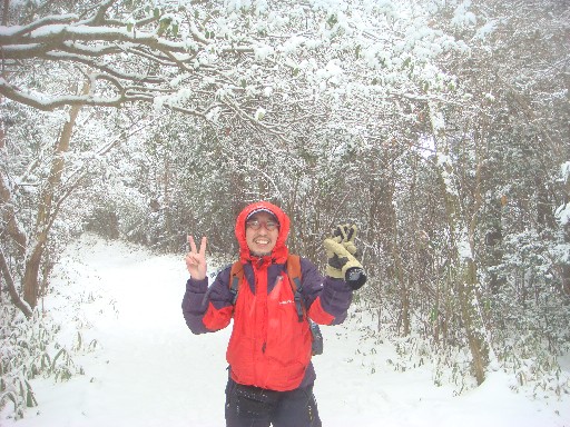 自分と雪景色DSC01692