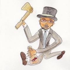 銀蔵さんの金の斧賞　ｱﾀｯﾀｱﾀｯﾀ