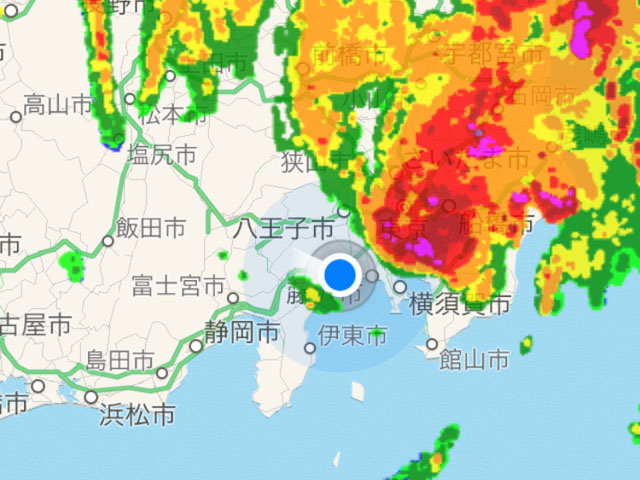 台風通過