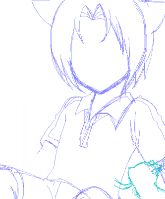 消えた線画