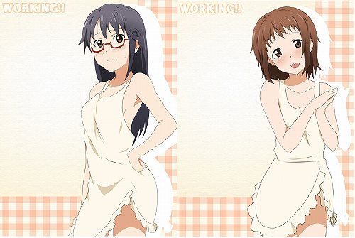 WORKING!! なずな 松本 裸エプロン かわいい