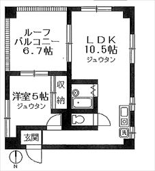 TRビル601号間取り図_R