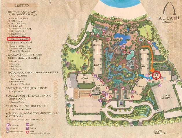 Aulani Map Yogurt