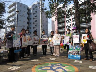 さつき公園、パレード出発前に