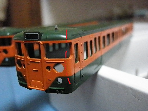 tomix 113-0番台湘南色ＨＧ 前面を再塗装する - 鉄道模型趣味の備忘録