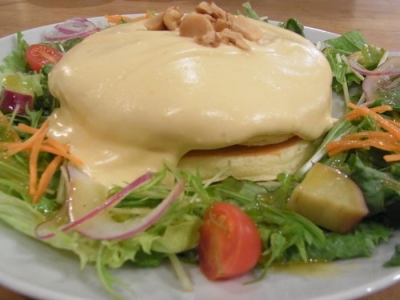 パンケーキママカフェVoiVoi(4種のチーズフォンデュ・パンケーキアップ1)