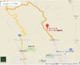 ライジングフィールドキャンプ場地図