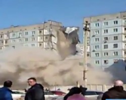 Мощный взрыв в Астрахани