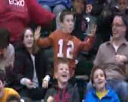 Dancing Kid at Pacers-Rockets Game