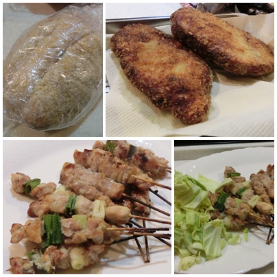 240331塩麹と豚ロースかつ&焼き鳥