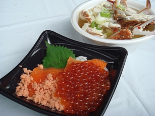 海鮮丼&かに汁