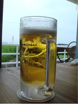 ビールと江ノ島
