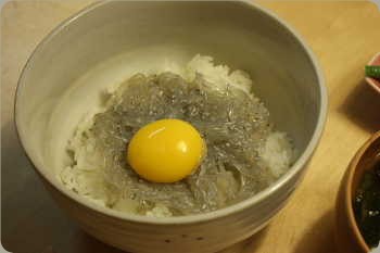 生しらす丼♪