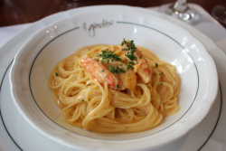 渡り蟹のクリームパスタ