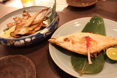 ハタハタと干しカレイ