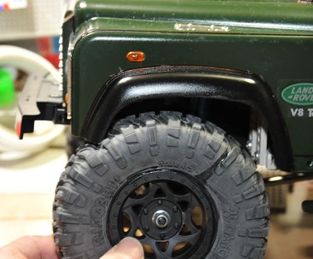 7 ディフェンダー車高落とし タイヤ干渉_R