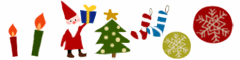 Merry Christmas_サンタ×ツリーの飾り