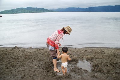森のたね 屈斜路湖 足湯